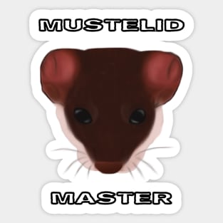 Mustelid Master Transparent Sticker